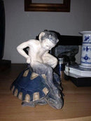 Royal Copenhage Faun/pan på skildpadde No 1880