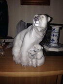 Lyngby Porcelain Figurine Polar Bear with Cubs