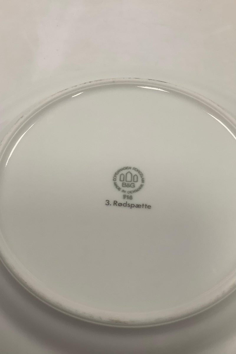 Bing and Grondahl Blue Tone Fish Plate Motif 3 Plaice No. 716