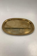 Georg Jensen Super Ellipse Tablett aus Messing von Piet Hein 32,1 cm x 24,6 cm