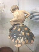 Royal Copenhagen Faun/pan på skildpadde No 1880 pre 1923