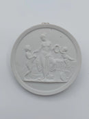 Royal Copenhagen bisquit platte "Barndom og forår" 19. århundrede (no. 116)