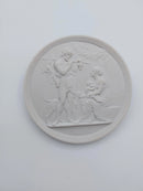 Royal Copenhagen bisquit plate "Manhood and autumn" 19th century (no. 118)