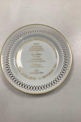 Bing and Grondahl Plate Funktionærforening 50 years anniversary 1986