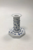 Royal Copenhagen Blauer kannelierter Kerzenleuchter Nr. 3303