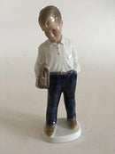 Lyngby Porcelænsfigur af Skoledreng 19cm