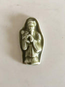Royal Copenhagen Stoneware Relief Figurine of Japanese Monk with child. Glaze Trial