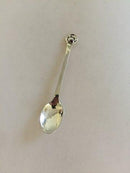 Evald Nielsen Kaffeelöffel mit rotem Stein