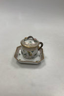 Royal Copenhagen Privat gemalt Flora Danica Creme Tasse Nr. 3514