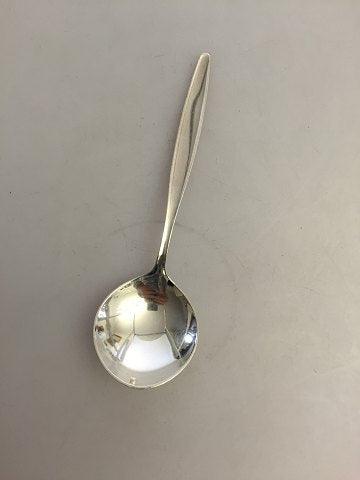 Georg Jensen Sterling Silber Zypresse Marmeladen-/Bouillonlöffel Nr. 163