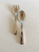 Cohr Olympia Silber Salatbesteck mit Stahlplatte