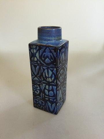 Nils Thorsson Aluminia Ceramic Blue 'Baca' Vase 704/3259