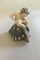 Royal Copenhagen Knud Kyhn Figurine Faun/Pan on a Turtle No 1880