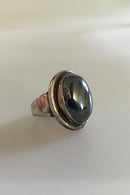 Georg Jensen Sterling Silver Ring No 46A ヘマタイト・ストーン付
