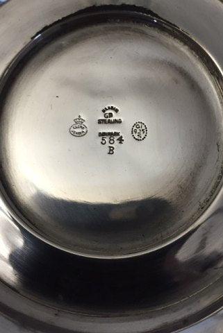 Georg Jensen Stor Skål i Sterling Sølv af Gustav Pedersen No 584B