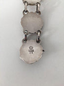 Georg Jensen Sterling Sølv Armbånd med Grønne Sten No 36