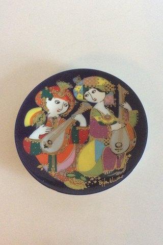 Bjørn Wiinblad Platte Rosenthal Orientalishche Nachtmusik - Mandolinenspieler Motiv 2