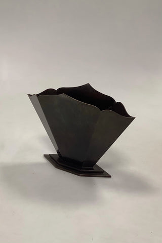 Ovale Bronzevase von Bronze Smedien