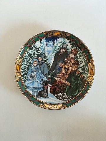 ロイヤルコペンハーゲン ザ・ディアファミリー1991プレート クリスマス