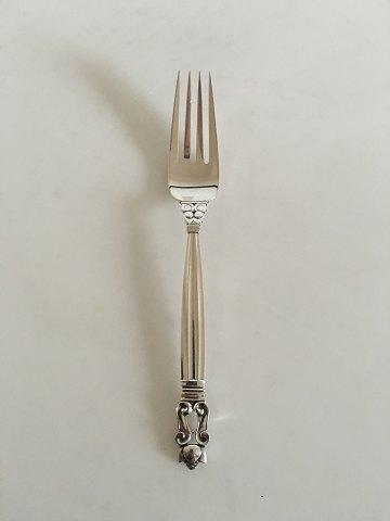 Georg Jensen Sterling Sølv Konge Frokostgaffel No 022