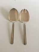 Hans Hansen Heritage Silver Nr. 18 Sterling Silber Fisch Servier-Set