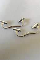 Georg Jensen Paar Sterling Silber Loser Griff Nr. 1 für Tablett