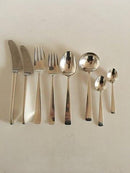 Georg Jensen Sterling Silber Margrethe Besteck Set für 5 Personen. 38 Teile.