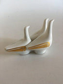 ビング＆グロンダール アグネテ・ヨルゲンセン 三羽の雁 No 4204 ゴールドのフィギュリン