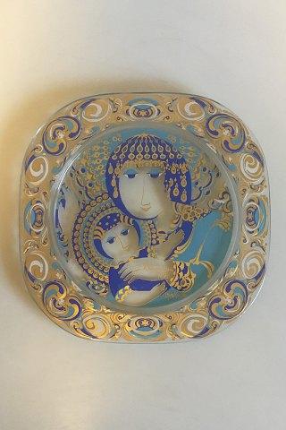 Bjørn Wiinblad Rosenthal Studio-Line Juleplatte i Glas fra 1976