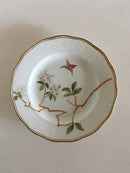 Royal Copenhagen Plate No 166/2031 with Handpainted Flower and Butterfly.