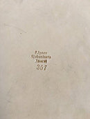 P. Ipsens Terracotta platte Maria med Jesus og Johannes No 120