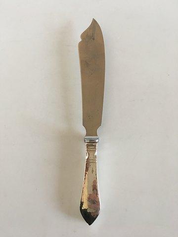 Georg Jensen Antik Lagkagekniv I Sterling Sølv og Rustfrit Stål No 196