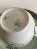 Royal Copenhagen Green Tranquebar Coffee Cup and Saucer No 992