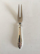 Delt Lilje Kødgaffel i Sølv og Rustfrit Stål Frigast