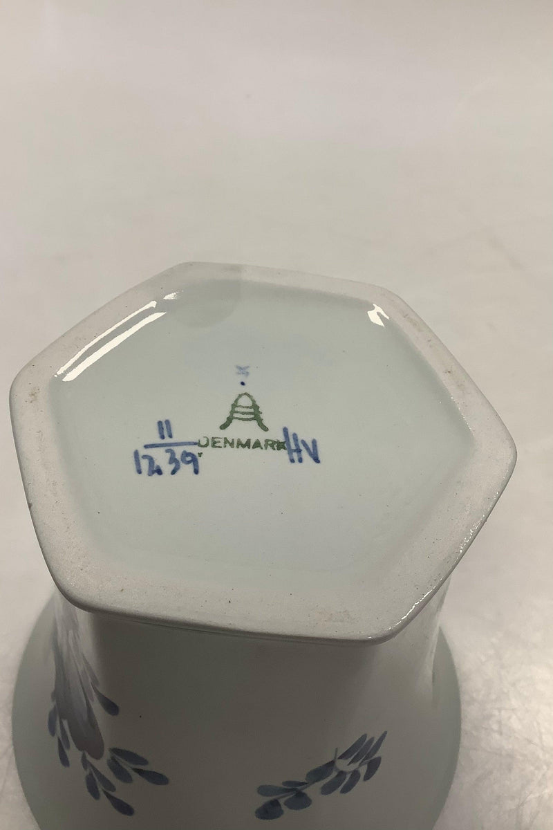 Royal Copenhagen / Aluminia Tranquebar, Blå Fajance Vase No 1239