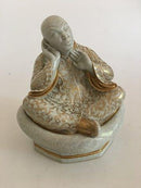 Royal Copenhagen Georg Thylstrup Krakele Figur af Buda.Unikadekoreret af Nicolai Tideman