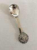 Evald Nielsen Sølvske med Håndværker Ornament