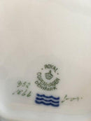 Royal Copenhagen Grøn Svejfet Bladformet Assiette No 1866