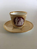 Royal Copenhagen Tidlig Kop og Underkop med Thorvaldsen motiv fra 1860-1880