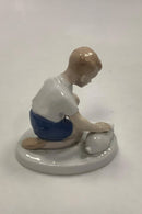 Tysk Figur af Dreng og Kanin