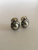 Georg Jensen Sterling Silber 1997 Jahrestag Ohrringe (Clip)