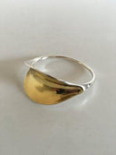 Hans Hansen Sterling Sølv Armring, Forgyldt