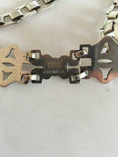 Georg Jensen Tidlig Sølv Halsbånd / Choker med Grøn Agat