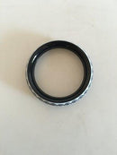 Royal Copenhagen Black and White Porcelain Bangle Bracelet