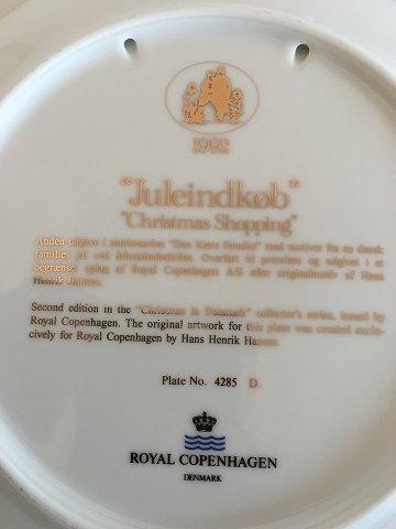 Royal Copenhagen Den Kære Familie 1992 Platte "Juleindkøb"