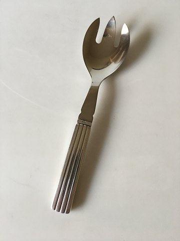 美品★ジョージジェンセン★スターリングシルバー★サービングフォーク Georg Jensen Bernadotte サービングフォーク（スターリングシルバー