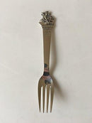 H.C. Andersen Fairytale Child Fork in Silver. The Shepherdess and The Chimney Sweep Horsens