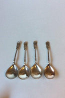 Kunstflidslotteriet or Frederiksborglotteriet 4 Silver Spoons by Vilhelm Christesen silversmithy