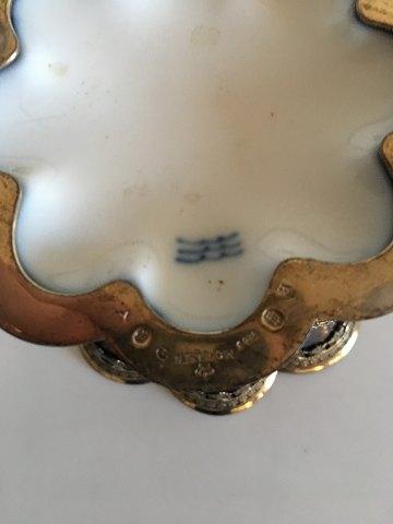 Royal Copenhagen Margrethe Bæger med Sølvmontering af Anton Michelsen