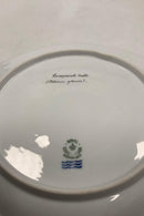 Royal Copenhagen Privat gemalt Flora Danica Fisch Teller Nr 3549